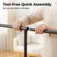 Heavy-Duty Freestanding Clothes Rack with Shelves