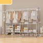Heavy-Duty Freestanding Clothes Rack with Shelves