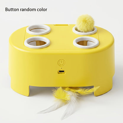 🐱New Arrivals 50% OFF🥳 Interactive Whack-a-Mole Cat Toy – 3 Play Modes, Fun Indoor Exercise & Brain Game for Cats