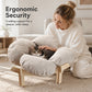 Elevated Petal Shaped Wooden Pet Bed with Cushion