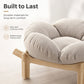 Elevated Petal Shaped Wooden Pet Bed with Cushion