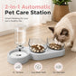 2-in-1 Ergonomic Elevated Tilted Pet Bowl