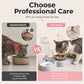 2-in-1 Ergonomic Elevated Tilted Pet Bowl