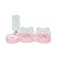 2-in-1 Ergonomic Elevated Tilted Pet Bowl