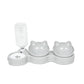 2-in-1 Ergonomic Elevated Tilted Pet Bowl