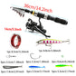 🎣 Complete Travel Fishing Gear Set‑Telescopic Fiberglass Rod with Storage Bag 🎒