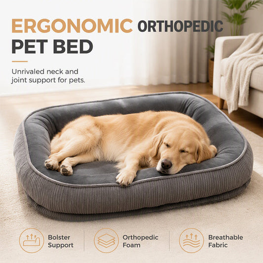 All-Season Ergonomic Comfort Pet Bed