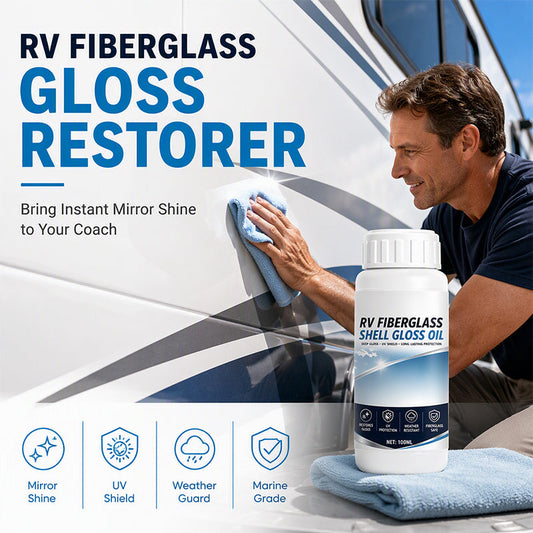🚐 LIMITED‑TIME 50% OFF! ✨ RV Fiberglass Gloss Oil Shine Restorer – UV‑Protective, Easy‑Apply, Long‑Lasting ✨~~~