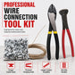 🔧 Professional 4-Piece Steel Wire Connection Kit: Precision Crimping Pliers, Copper-Coated Wire & Alloy Connectors for Industrial-Grade Repairs