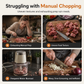 Multifunctional Household Electric Meat Grinder and Food Processor with Glass or Stainless Steel Bowl for Meat Grinding and Baby Food