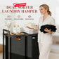 Dual Sorter Laundry Hamper with Storage Shelf