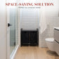 Dual Sorter Laundry Hamper with Storage Shelf