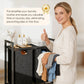 Dual Sorter Laundry Hamper with Storage Shelf