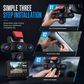 4K 360 Degree Panoramic Car Dash Cam with 5 Cameras Hidden Driving Recorder and Vehicle Monitoring System