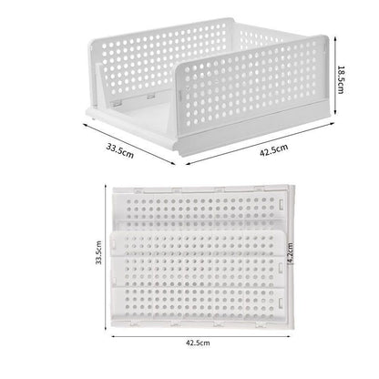 Stackable Wardrobe Organizer with Sliding Drawer