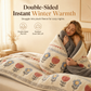 📢📢50% OFF !! ⏰Double-Sided Sherpa Fleece Comforter – Thick Warm Winter Quilt with Soft Velvet Feel for Cozy Bedroom Bedding
