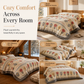 📢📢50% OFF !! ⏰Double-Sided Sherpa Fleece Comforter – Thick Warm Winter Quilt with Soft Velvet Feel for Cozy Bedroom Bedding