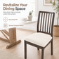Elastic Strapless Dining Chair Seat Cover Stretch Cushion Slipcover with Warp and Weft Pattern for Home and Hotel
