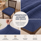 Elastic Strapless Dining Chair Seat Cover Stretch Cushion Slipcover with Warp and Weft Pattern for Home and Hotel