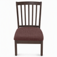 Elastic Strapless Dining Chair Seat Cover Stretch Cushion Slipcover with Warp and Weft Pattern for Home and Hotel