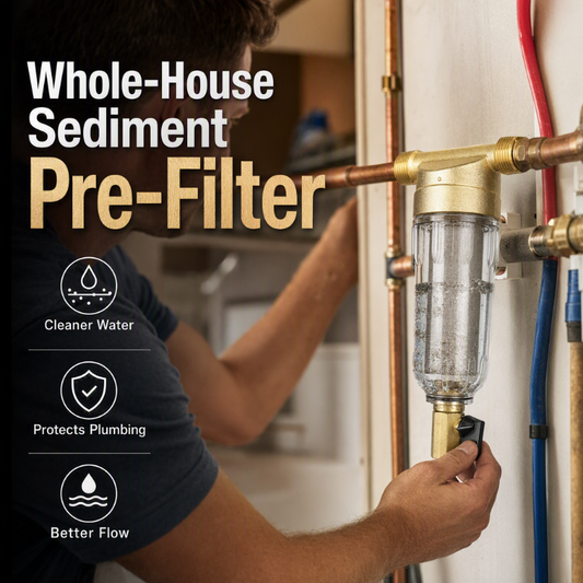 ⏳🔥LIMITED-TIME 50% OFF! ⏰Whole-House Sediment Pre-Filter – Transparent, Sturdy, Easy Install 🚰🏠
