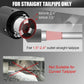 🔥 LED Exhaust Muffler Tip: Fire-Breathing Effect, Carbon Fiber, Noise Reduction, Universal Fit, Red/Blue