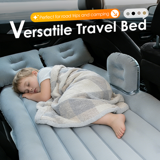 ⏳🔥LIMITED-TIME 50% OFF! ⏰🛏️ Inflatable Car Mattress: Anti-Leak Valve, Anti-Drop Barriers, Skin-Friendly, with Pillows & Pump