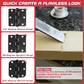 🔧 Hinge Mortise Jig: 6061 Aluminum, Fits 2.5"-5" Hinges, 1/4" & 5/8" Radius, with Router Bit