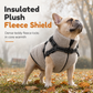 Warm Winter Dog Coat with Reflective Strips and Harness for Small and Medium Dogs
