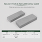 3000-Grit Single-Sided Knife Sharpening Whetstone