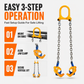 Heavy Duty Oil Drum Lifting Clamp Forklift and Crane Drum Lifter for Steel Metal Drums Die Forged Drum Handling Tool