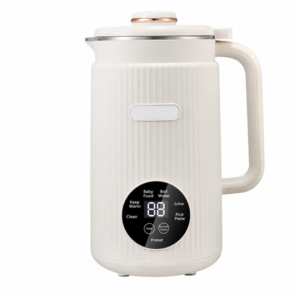 Household Automatic Soy Milk Maker and High- Blender 1500ml Capacity Filter-Free Multi-Functional Food Processor with 10 Blades and 304 Stainless Steel Inner Liner
