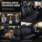 🚗 Universal Full-Coverage Leather Car Seat Covers – All-Season Protection & Stylish Stripe Design ✨