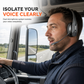 Wireless Bluetooth Call Center Headset with ENC Environmental Noise Cancellation and Auto Pairing for Customer Service and Truck Drivers