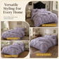 French Princess Style Washed Cotton Bedding Set Simple and Fresh 4-Piece Duvet Cover and Sheet Set for All Seasons