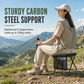 Portable Folding Stool Backpack Lightweight Outdoor Camping Chair and Multipurpose Crossbody Handbag