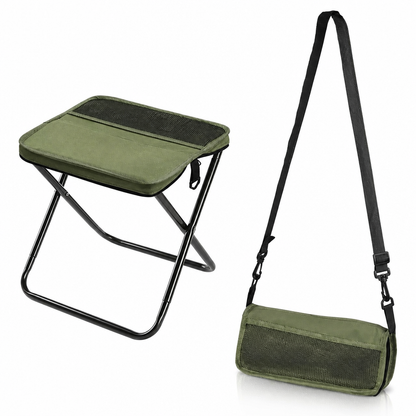 Portable Folding Stool Backpack Lightweight Outdoor Camping Chair and Multipurpose Crossbody Handbag