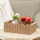 Woven Storage Basket with Wooden Handles