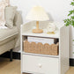 Woven Storage Basket with Wooden Handles