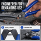🔧 Precision Diagonal Pliers: Flush Cut, Spring-Loaded, Blackened Steel, Non-Slip Grip