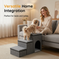 Foldable 3-Step Pet Ladder with Storage