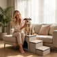 Foldable 3-Step Pet Ladder with Storage