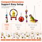 Parrot Toy Set with Swing Perch and Chewing Toys for Bird Cage Decoration and Boredom Relief