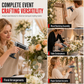 Cordless Hot Melt Glue Gun Set with 2000mAh Rechargeable Battery and Copper Nozzle Includes 10 Glue Sticks for DIY Crafts and Home Use