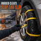 Universal Car Snow Chains Thickened Anti-Slip Tire Cable Ties for SUVs Sedans and Winter Driving