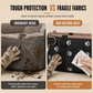 Portable Warm Plush Cat Carrier Bag and Car Travel Bed with Paw Print Anti-Collapse Design for Outdoor Travel