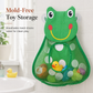 Cartoon Animal Bath Toy Organizer Mesh Storage Bag with Suction Cups for Kids Bathroom