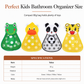 Cartoon Animal Bath Toy Organizer Mesh Storage Bag with Suction Cups for Kids Bathroom