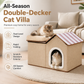 Foldable Cat Bed Warm Winter Pet House All Season Cat Villa