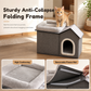Foldable Cat Bed Warm Winter Pet House All Season Cat Villa